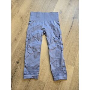 Gymshark Energy+ Seamless Cropped Leggings Lavender Purple High Waist Small